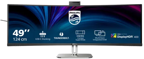 Philips 49B2U6903CH/00 écran plat de PC 124,5 cm (49") 5120 x 1440 pixels Dual QHD LCD Gris