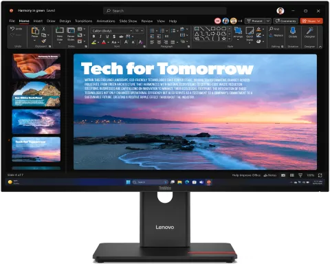 Lenovo ThinkVision T27QD-40 LED display 68,6 cm (27") 2560 x 1440 pixels Wide Quad HD Noir
