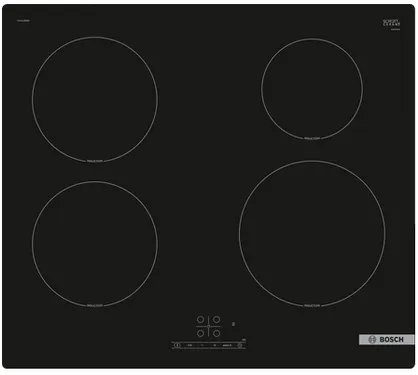 Bosch PUE61RBB5E plaque Noir Intégré 60 cm Plaque avec zone à induction 4 zone(s)