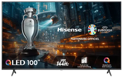 Hisense 100E7NQ PRO TV 2,54 m (100") 4K Ultra HD Smart TV Wifi Noir 500 cd/m²