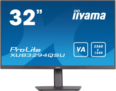 iiyama ProLite XUB3294QSU-B1 écran plat de PC 80 cm (31.5") 2560 x 1440 pixels Wide Quad HD LCD Noir