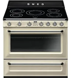 Smeg Victoria TR90IP2 four et cuisinière Electrique Plaque avec zone à induction Crème A