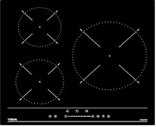 Teka IBC 63 BF100 Noir Intégré 59 cm Plaque avec zone à induction 3 zone(s)