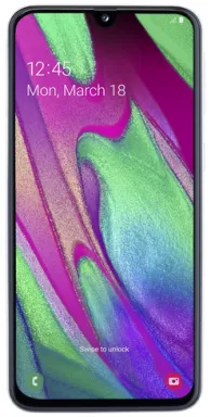 Samsung Galaxy A40 SM-A405F 15 cm (5.9") Double SIM Android 9.0 4G USB Type-C 4 Go 64 Go 3100 mAh Blanc