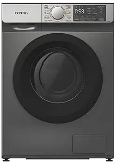 Infiniton WM-10BU machine à laver Charge avant 10 kg 1400 tr/min Noir, Acier inoxydable