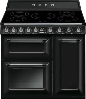 Smeg Victoria CUISINIARE TR93IBL2 Cuisinière Electrique Plaque avec zone à induction Noir A