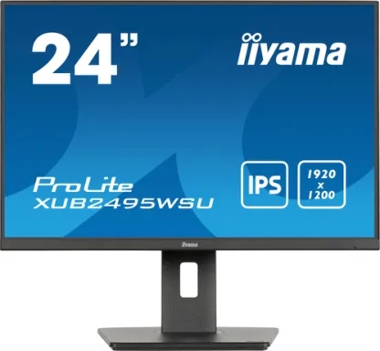 iiyama ProLite XUB2495WSU-B7 écran plat de PC 61 cm (24") 1920 x 1200 pixels 4K Ultra HD LED Noir