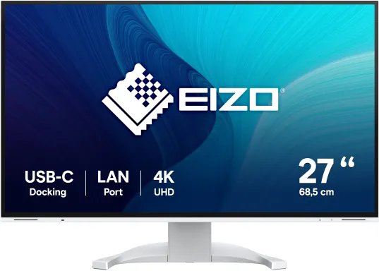 EIZO FlexScan EV2740X-WT LED display 68,6 cm (27") 3840 x 2160 pixels 4K Ultra HD LCD Blanc