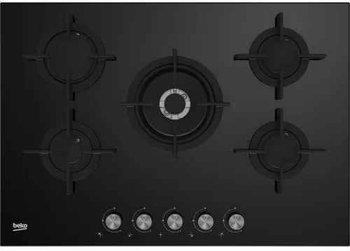 Beko HILW 75222 SL plaque Noir Intégré 75 cm Gaz 5 zone(s)