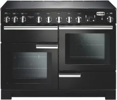 Falcon Professional Deluxe 110 Cuisinière Electrique Plaque avec zone à induction Noir, Chrome A