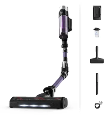 Rowenta X-Force Flex 9.60 RH2039 aspirateur de table Noir, Violet Sans sac