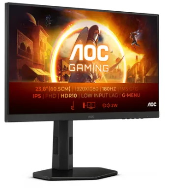 AOC 24G4X écran plat de PC 60,5 cm (23.8") 1920 x 1080 pixels Full HD LCD Noir