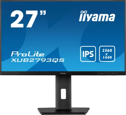 iiyama ProLite XUB2793QS-B1 écran plat de PC 68,6 cm (27") 2560 x 1440 pixels Wide Quad HD LED Noir