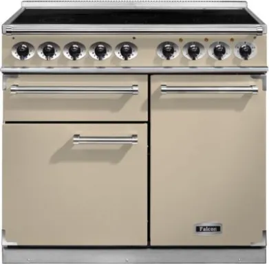 Falcon 1000 Deluxe Cuisinière Electrique Plaque avec zone à induction Crème A