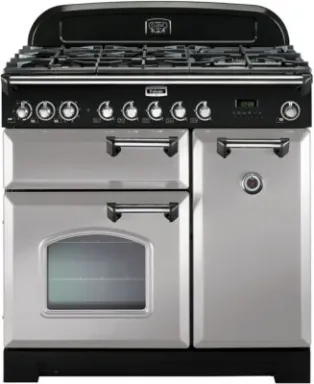 Falcon Classic Deluxe 90 Cuisinière Electrique Gaz Chrome, Perle A