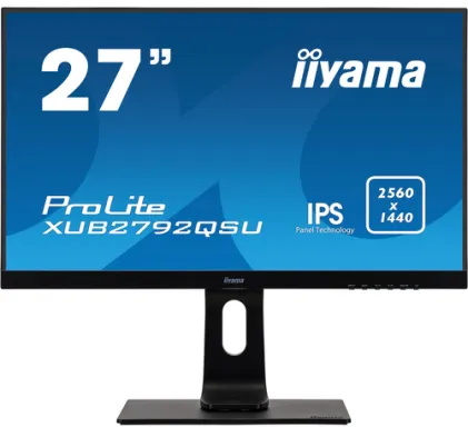 iiyama ProLite XUB2792QSU-B1 LED display 68,6 cm (27") 2560 x 1440 pixels Quad HD Noir