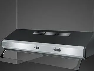 Smeg KSEC61XE3 hotte Encastrée Noir, Acier inoxydable 315 m³/h