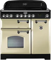 Falcon Classic Deluxe 90 Cuisinière Electrique Gaz Laiton, Crème A