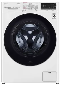LG F4DV5509SMW machine à laver avec sèche linge Pose libre Charge avant Blanc E