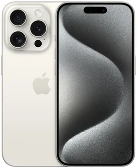 Apple iPhone 15 Pro 15,5 cm (6.1") Double SIM iOS 17 5G USB Type-C 1 To Titane, Blanc