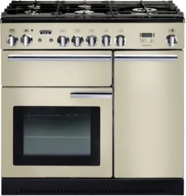 Falcon Professional+ 90 Cuisinière Electrique Gaz Chrome, Crème A