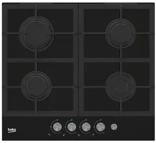 Beko HILG64235S plaque Noir Intégré 60 cm Gaz 4 zone(s)