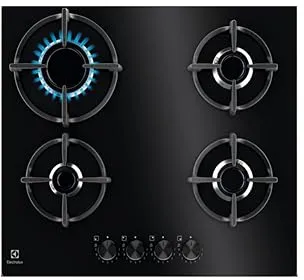 Electrolux EGG64272K plaque Noir Intégré 60 cm Gaz 4 zone(s)