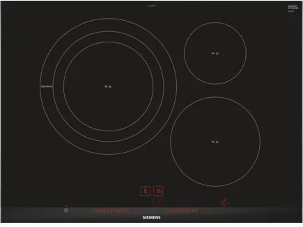 Siemens EH775LDC1E plaque Noir Intégré Plaque avec zone à induction 3 zone(s)