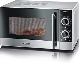 Severin MW 7874 micro-onde Comptoir Micro-onde combiné 20 L 700 W Argent, Acier inoxydable