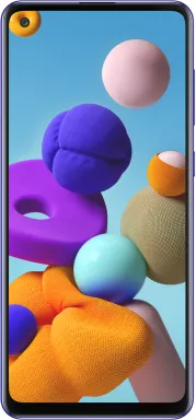 Samsung Galaxy A21s SM-A217F 16,5 cm (6.5") Double SIM Android 10 4G USB Type-C 3 Go 32 Go 5000 mAh Bleu