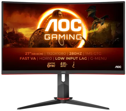 AOC G2 C27G2Z3/BK écran plat de PC 68,6 cm (27") 1920 x 1080 pixels Full HD LED Noir, Rouge