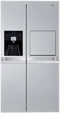 LG GSP545PVYZ frigo américain Pose libre 540 L Gris, Platine