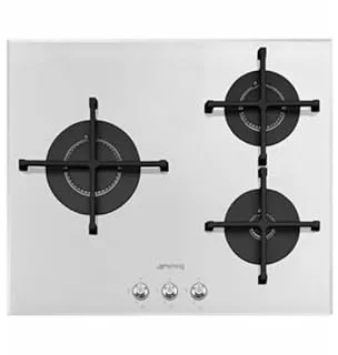 Smeg Linea PV163B3 plaque Noir Intégré 60 cm Gaz 3 zone(s)