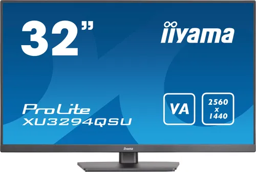 iiyama ProLite XU3294QSU-B1 écran plat de PC 80 cm (31.5") 2560 x 1440 pixels Wide Quad HD LCD Noir