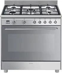 Smeg Concert CG90X2 four et cuisinière Electrique Gaz Acier inoxydable A