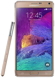 Samsung Galaxy Note 4 SM-N910F 14,5 cm (5.7") SIM unique Android 4.4 4G Micro-USB 3 Go 32 Go 3220 mAh Or