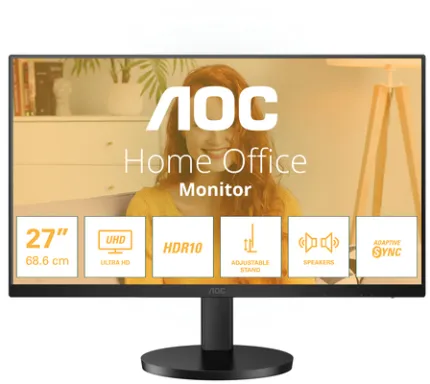 AOC U27B3AF écran plat de PC 68,6 cm (27") 3840 x 2160 pixels 4K Ultra HD LED Noir