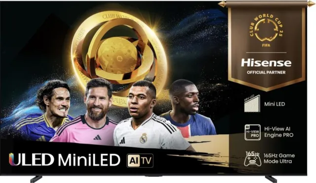 Hisense 85U7Q TV 2,16 m (85") 4K Ultra HD Smart TV Wifi Noir 450 cd/m²
