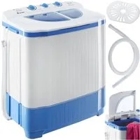 TecTake 400777 machine à laver avec sèche linge Pose libre Charge par dessus Bleu, Blanc