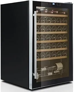 Caviss S148CBE4 refroidisseur à vin Refroidisseur de vin compresseur Pose libre Noir, Acier inoxydable 48 bouteille(s)