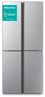 Hisense RQ515N4AC2 frigo américain Pose libre 427 L E Métallique, Argent