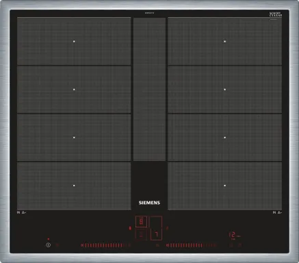 Siemens iQ700 Noir, Acier inoxydable Intégré Plaque avec zone à induction 4 zone(s)