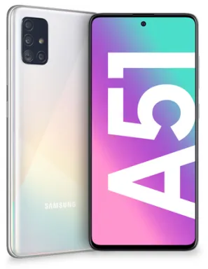 Samsung Galaxy A51 SM-A515F/DSN 16,5 cm (6.5") Double SIM Android 10 4G USB Type-C 4 Go 128 Go 4000 mAh Blanc