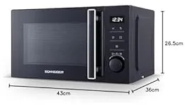 ​SCHNEIDER CONSUMER SCMW20SDB micro-onde Noir Micro-onde simple Comptoir 20 L 700 W