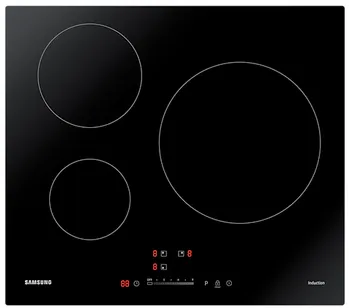 Samsung NZ63M3707AK Noir Intégré 60 cm Plaque avec zone à induction 3 zone(s)