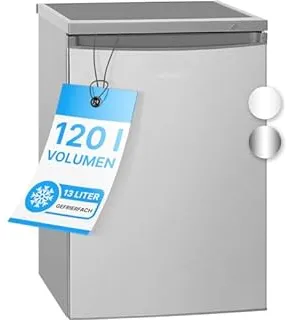 Bomann KS 2184 frigo combine Pose libre 120 L E Acier inoxydable