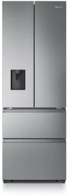 Hisense RF632N4WIE frigo américain Pose libre 485 L E Gris, Acier inoxydable