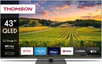 Thomson 43QG5C14 TV 109,2 cm (43") 4K Ultra HD Smart TV Wifi Noir