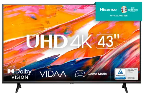 Hisense 43A6K TV 109,2 cm (43") 4K Ultra HD Smart TV Wifi Noir 200 cd/m²
