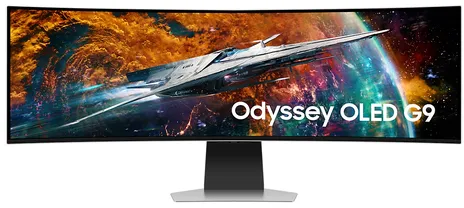 Samsung G95SC écran plat de PC 124,5 cm (49") 5120 x 1440 pixels Dual QHD OLED Argent